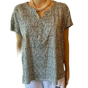George  Cotton V Neck Casual Summer Shirt  Women plus size 1X